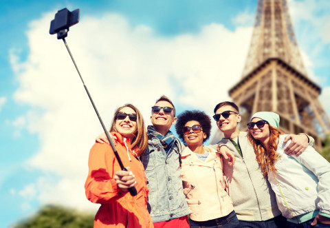 A selfie at Eiffel tower